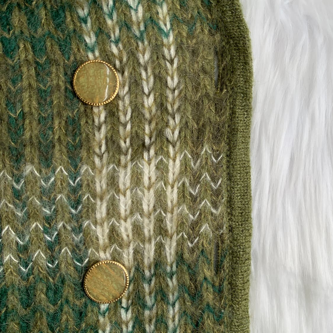 일본 빈티지 Raccommoder 보카시 니트 자켓 1765 상품이미지4