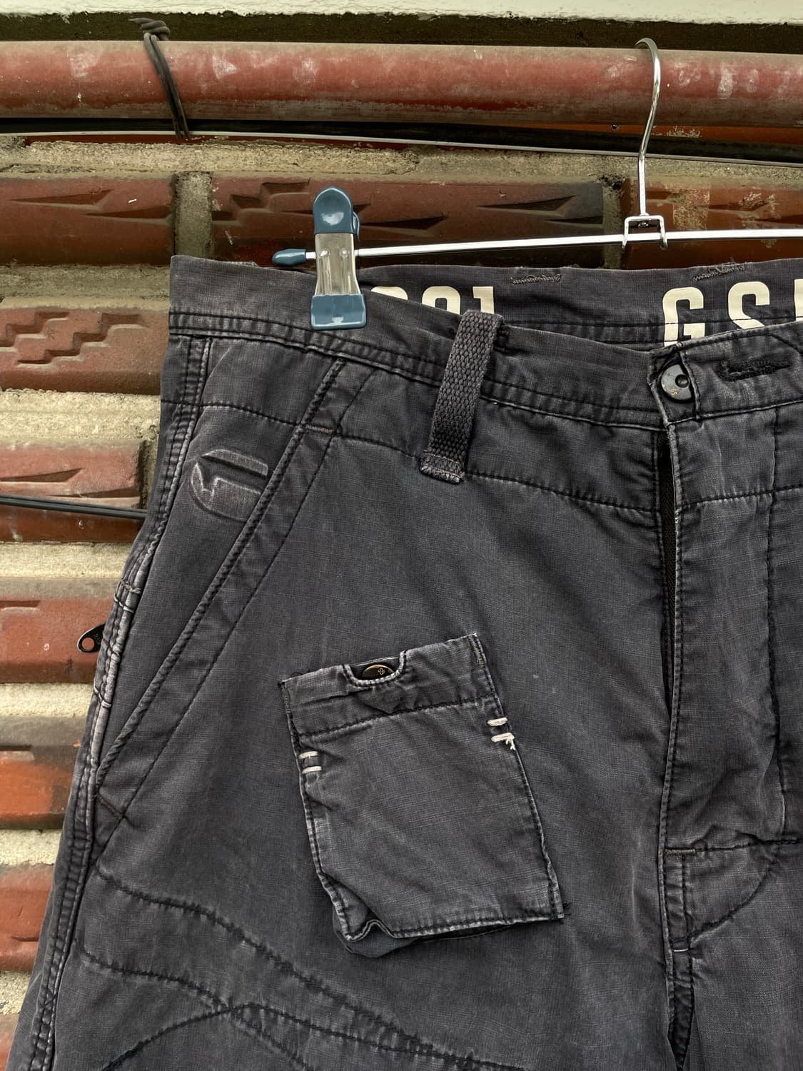 피그먼트 워싱 카고 쇼츠 상품이미지3