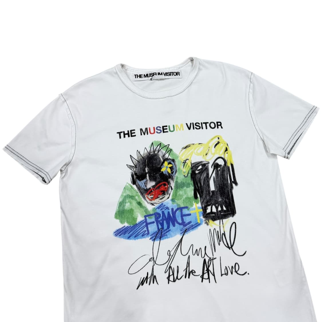 더뮤지엄비지터 초창기 2020-2021 반팔 화이트 상품이미지2