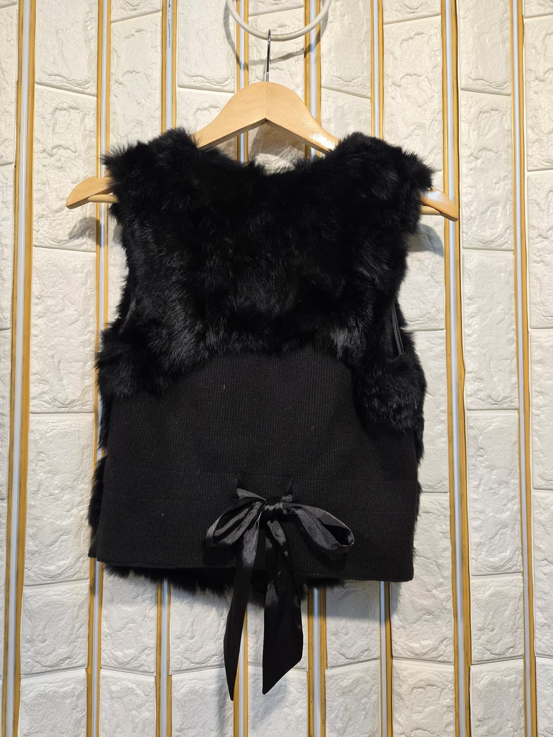 조이너스 토끼털 조끼 베스트 새상급 토끼털 100% 상품이미지2