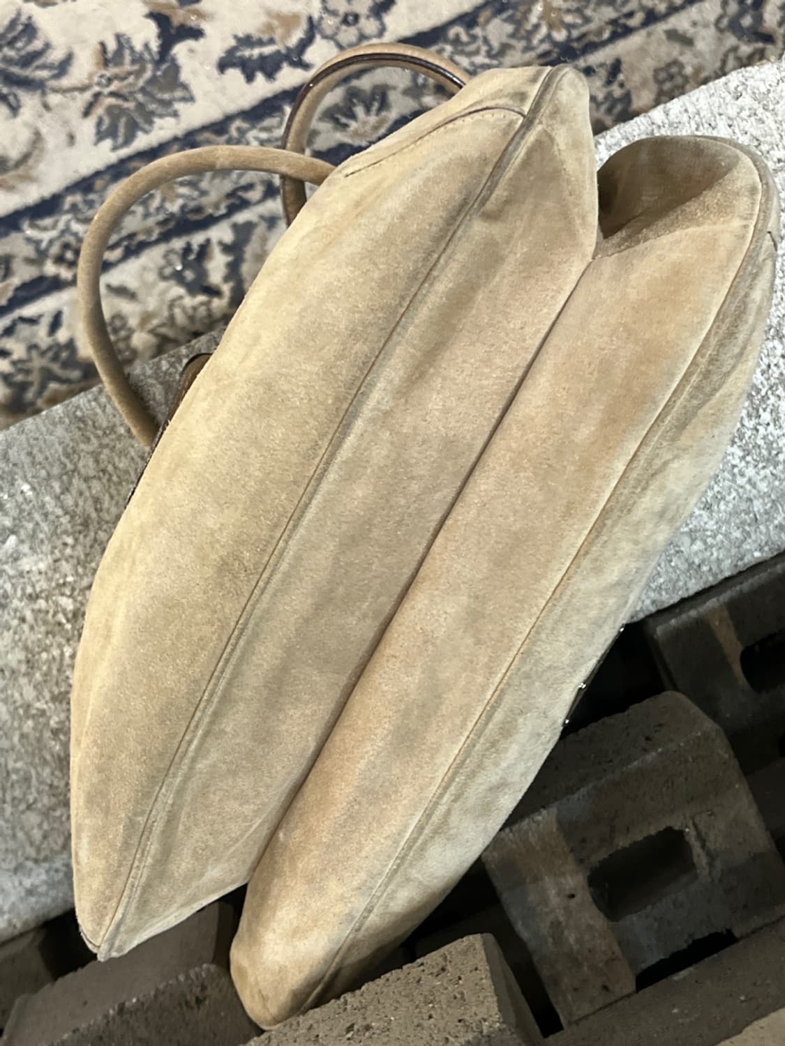 프라다 카멜 스웨이드 호보 백 상품이미지9