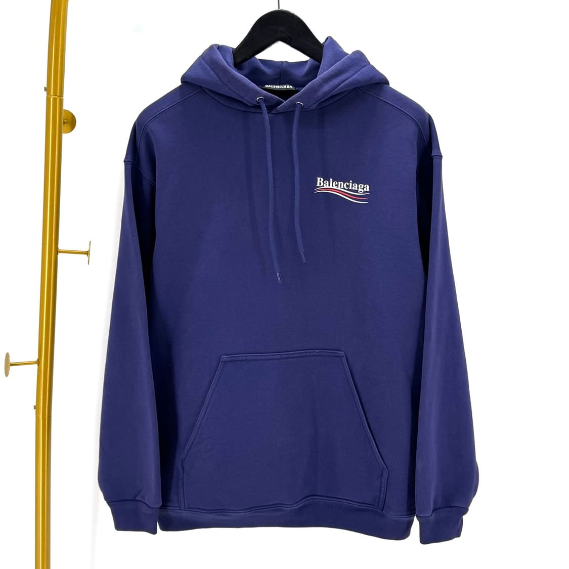 [S사이즈] 발렌시아가 웨이브로고 긴팔 후드 티셔츠 상품이미지1