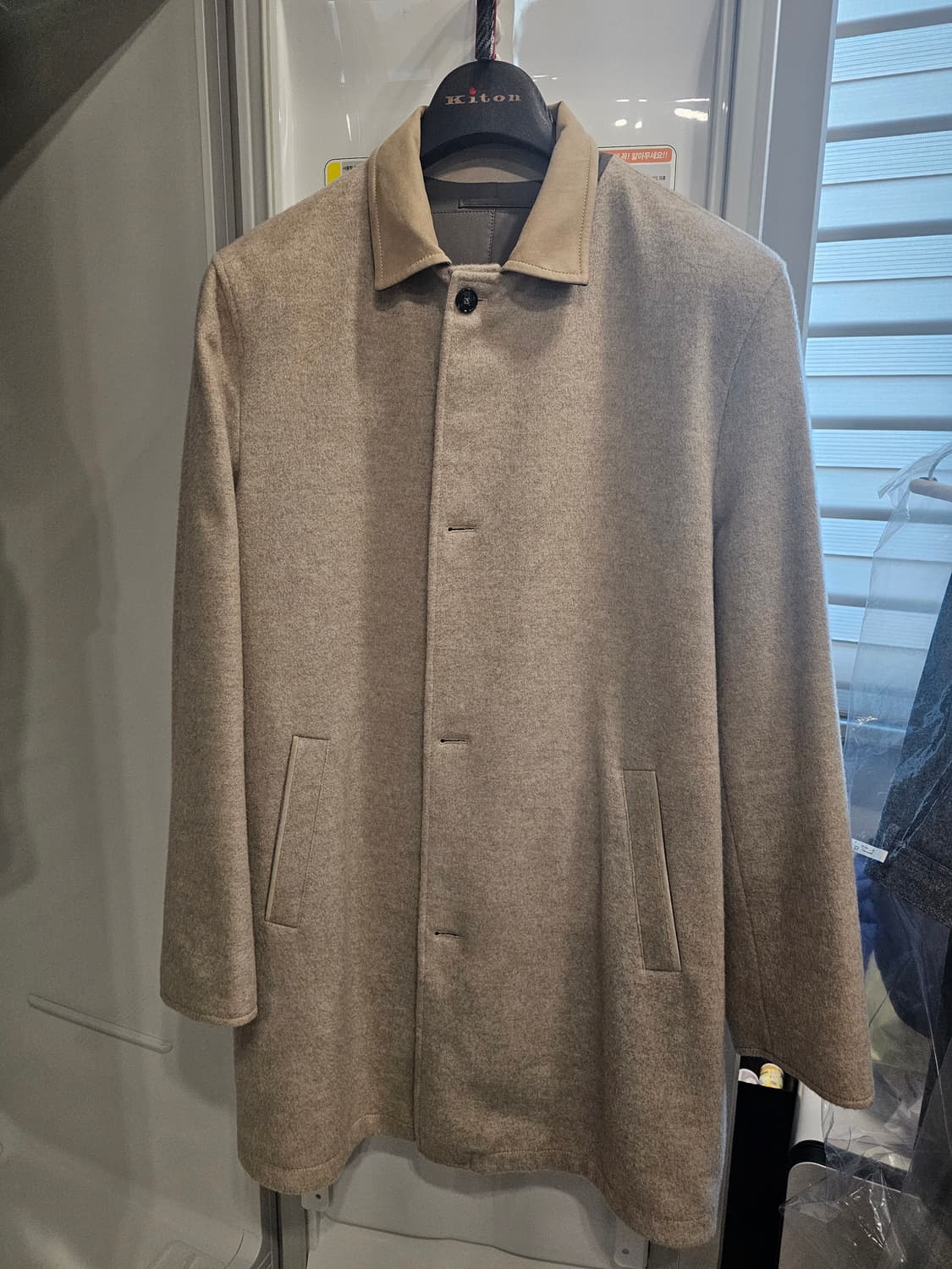 [50] 키톤 kiton 캐시미어 100% 리버시블 코트 상품이미지5
