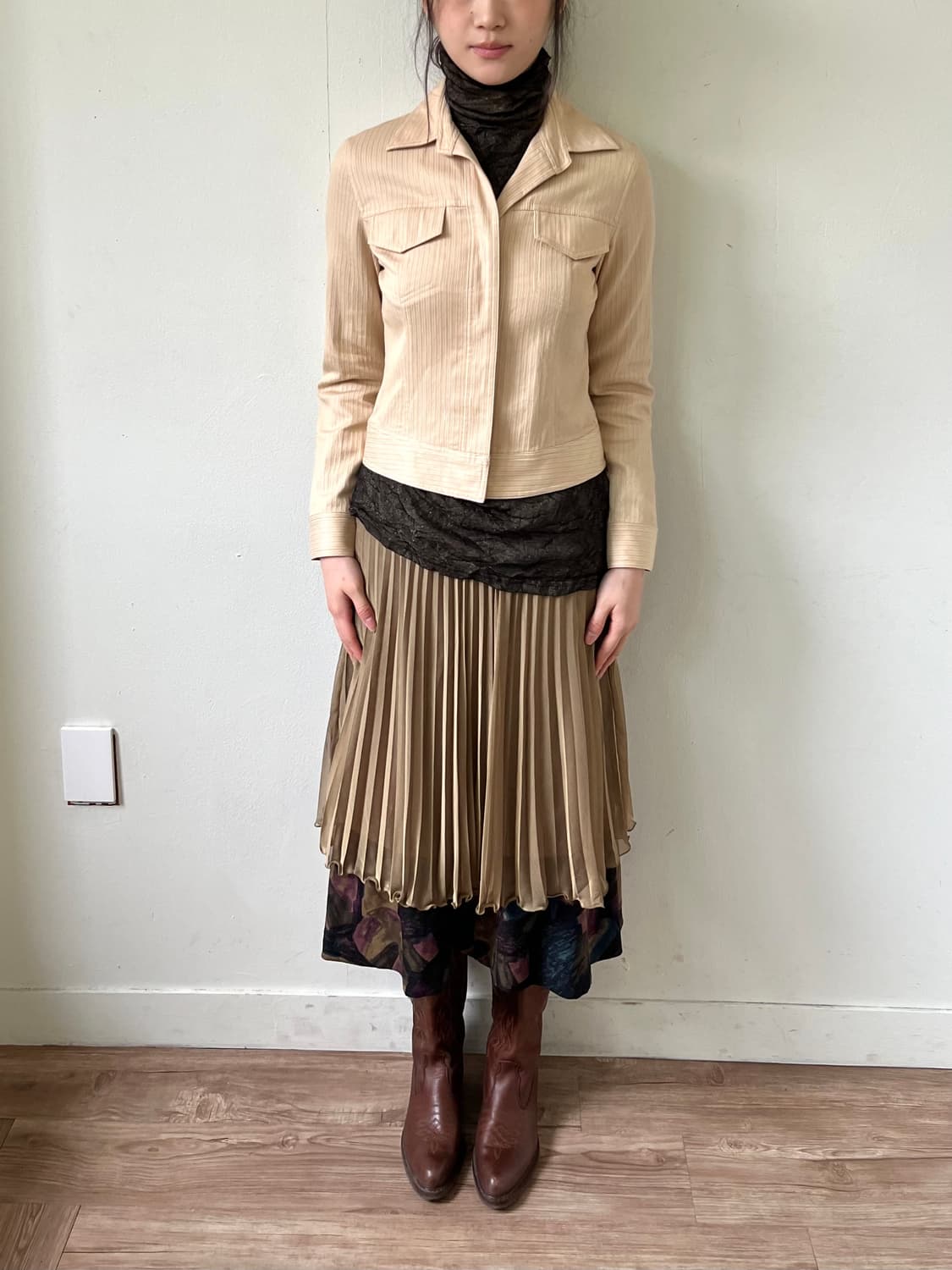 MULTI MIX 스트라이프 크롭 자켓 상품이미지8