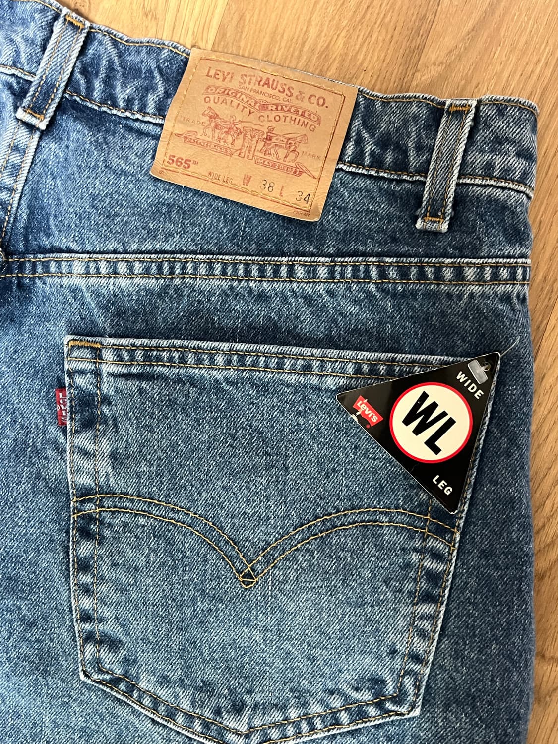 90s 빈티지 리바이스 565 데드스탁 made in usa 상품이미지4