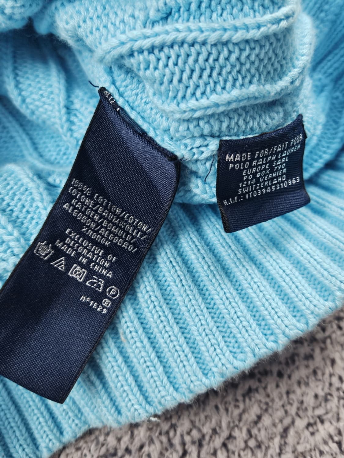 폴로랄프로렌스포츠 브이넥 트위드티드 케이블 니트 ( M ) / 10505 상품이미지9