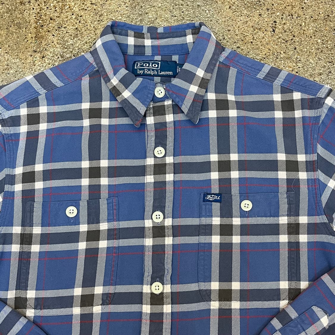 미국 빈티지 폴로 랄프로렌 체크 셔츠 상품이미지2