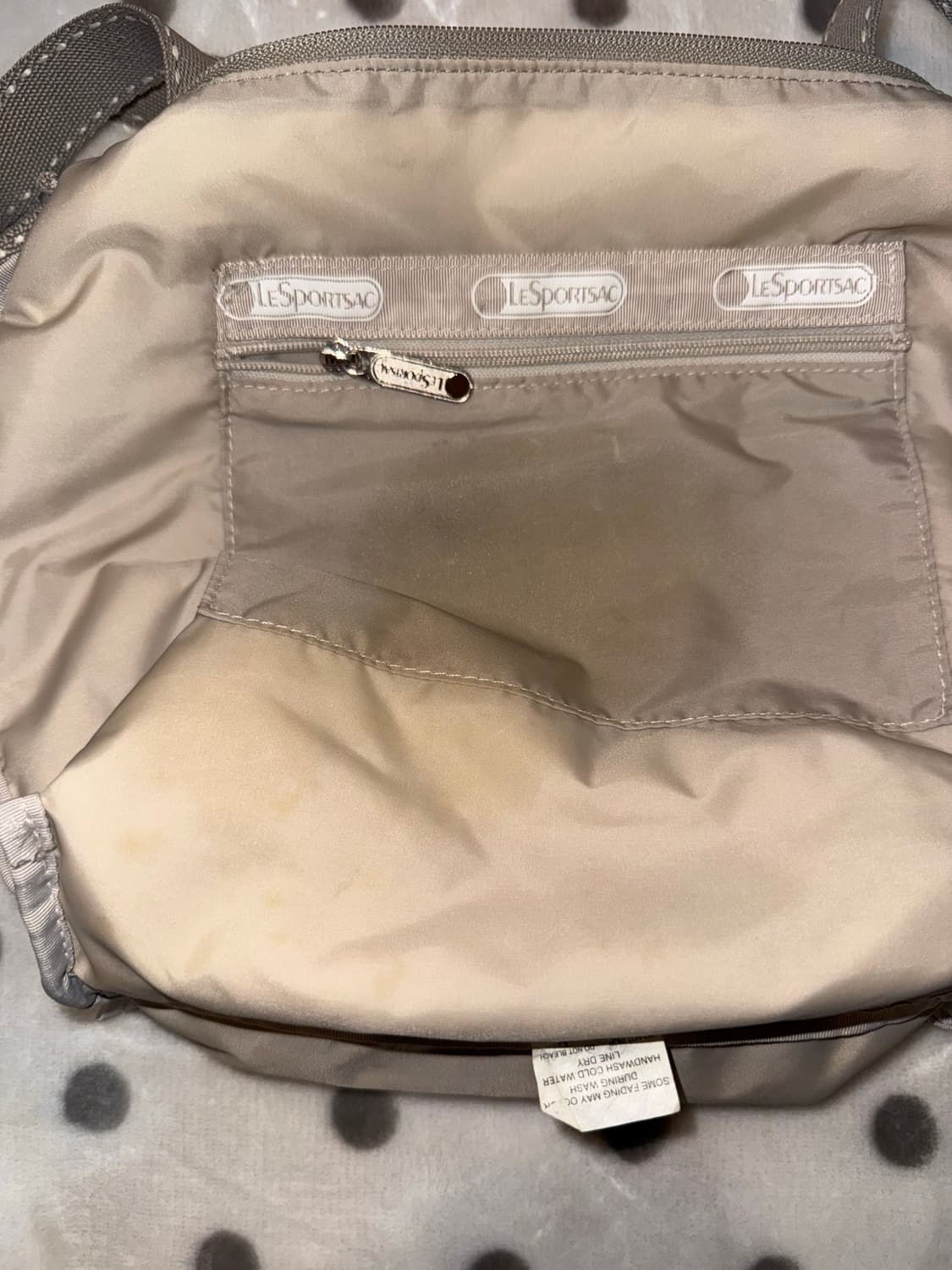 레스포삭 그레이 도트가방 상품이미지4