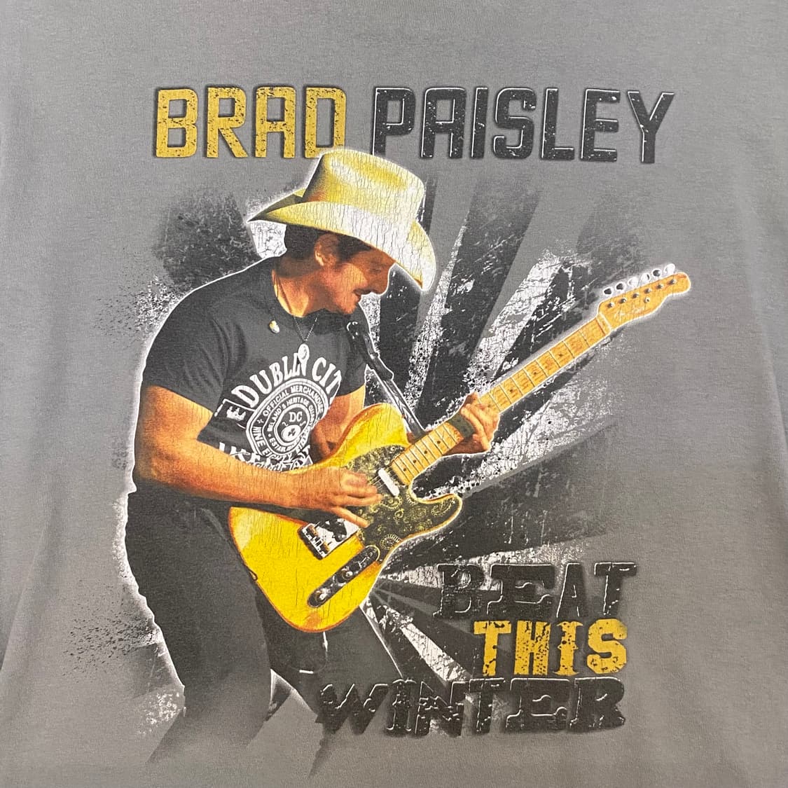 미국 빈티지 브래드 프레슬리 2014 투어티 락티셔츠 반팔티 상품이미지2