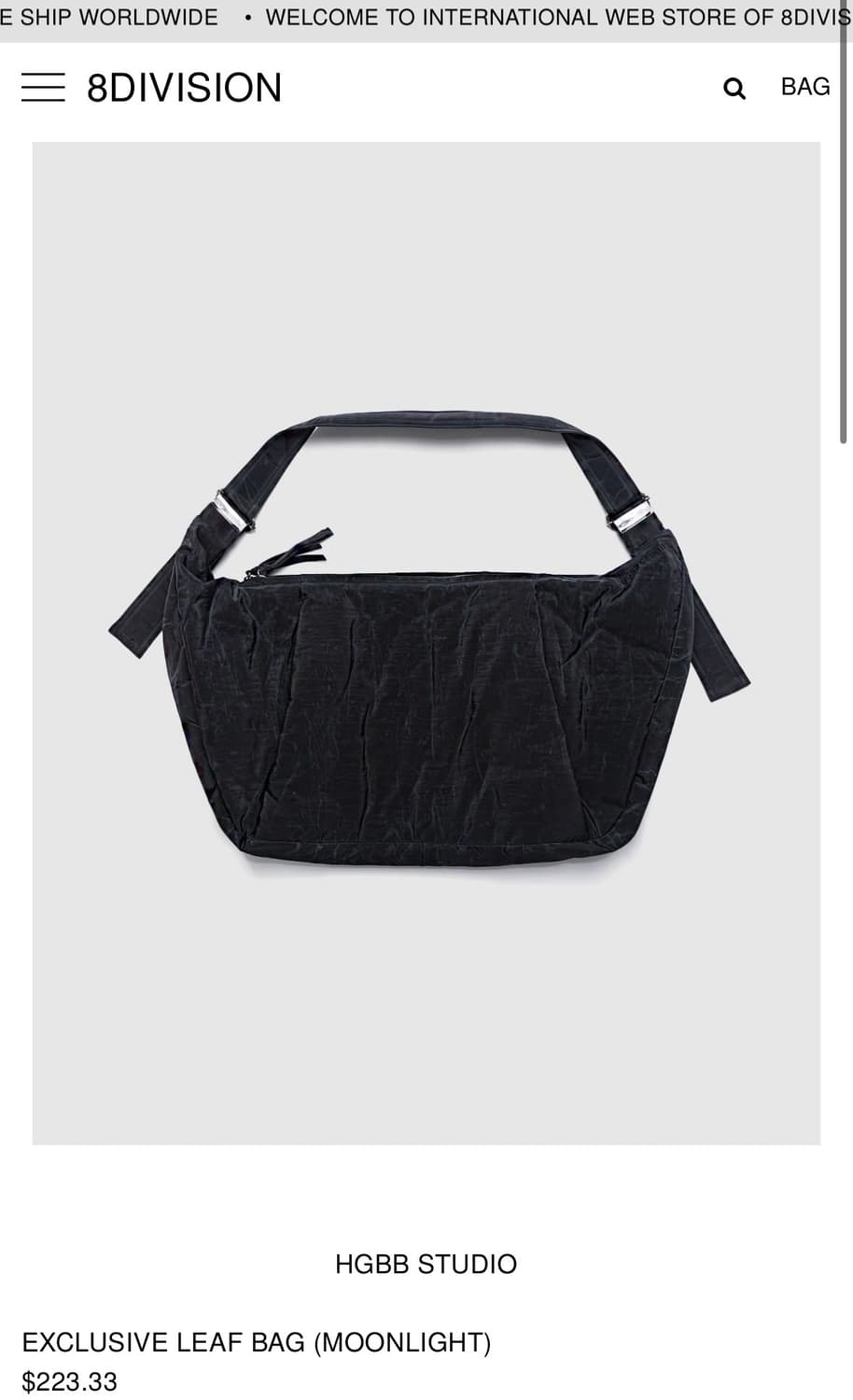 hgbb  EXCLUSIVE LEAF BAG (MOONLIGHT) 상품이미지4