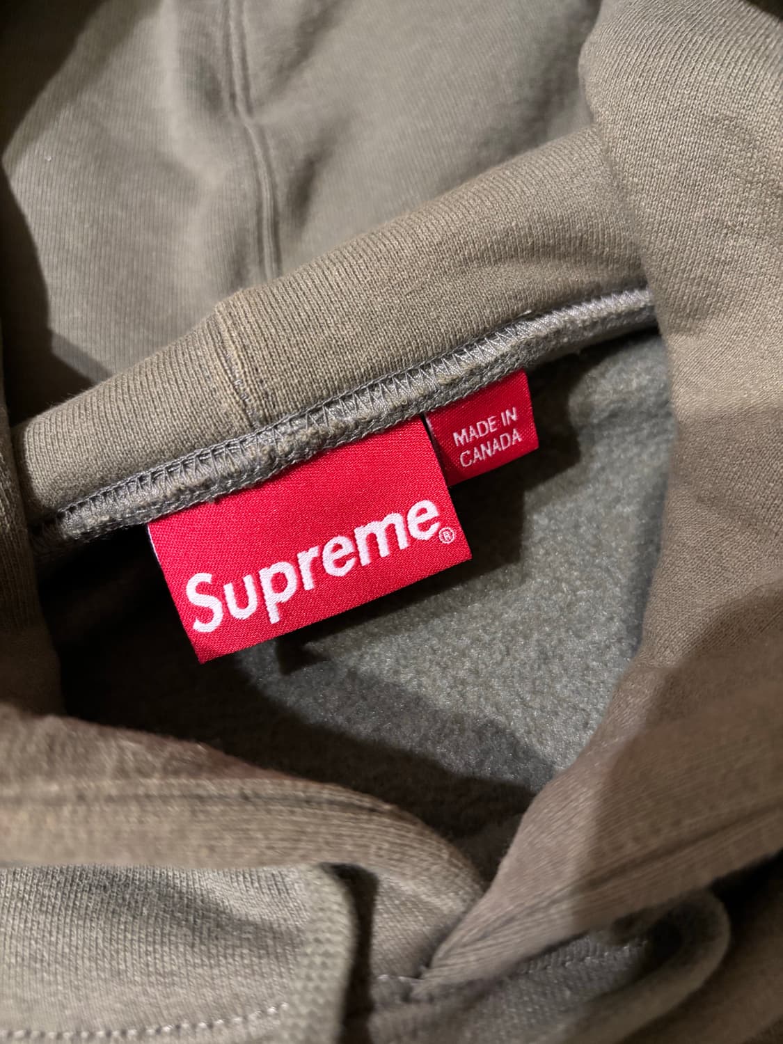 22FW 슈프림 언더라인 후드 스웻셔츠 라이트 올리브 상품이미지6