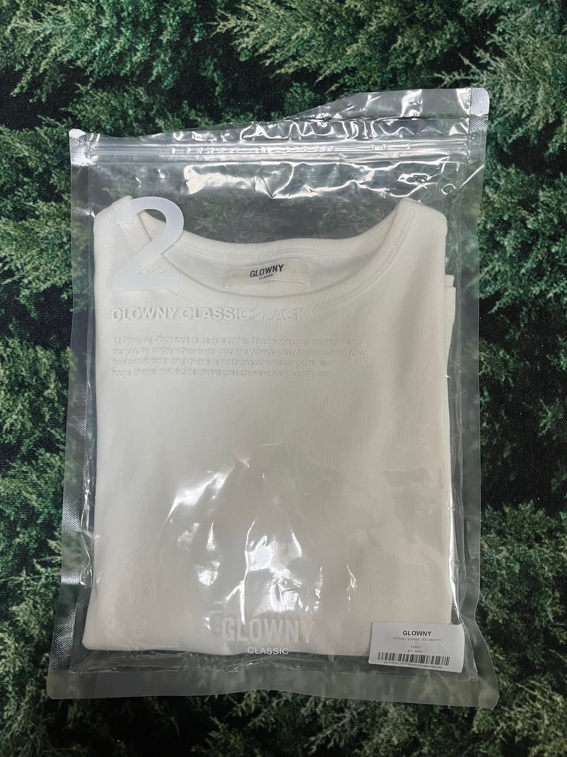 글로니 G BABY TEE 화이트 티셔츠 상품이미지3