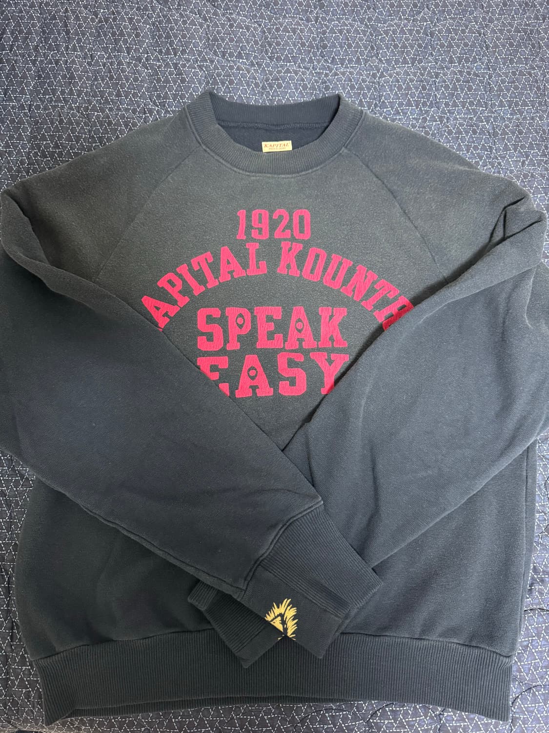 캐피탈 플리스 스피크이지 맨투맨 3사이즈 상품이미지1