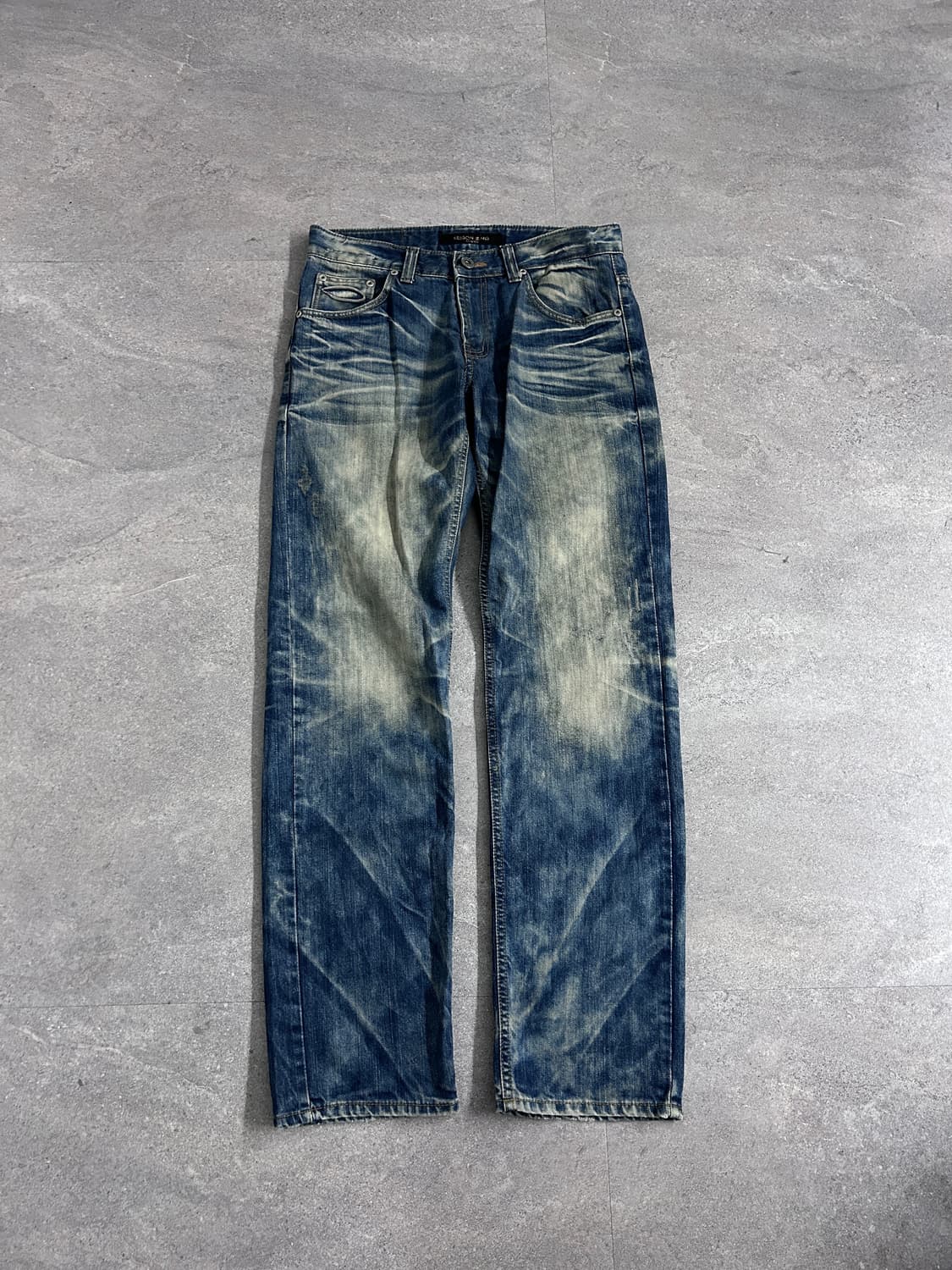 하드 워시드 데님 팬츠 상품이미지4