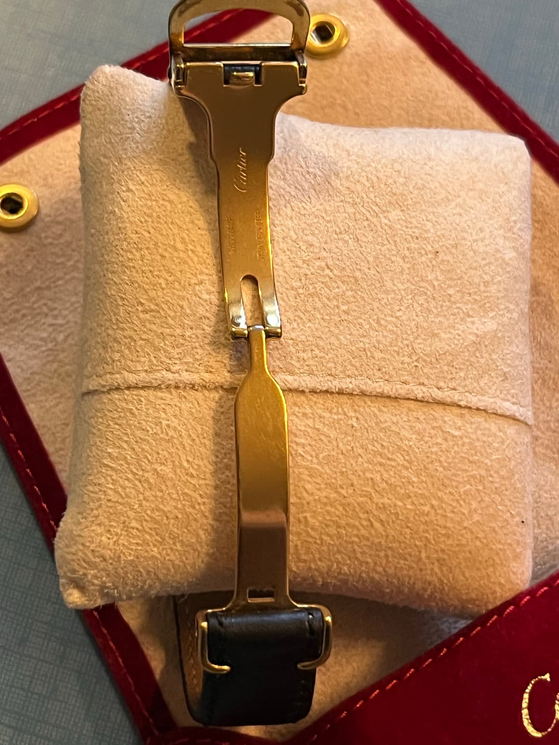 까르띠에 빈티지 머스트 드 탱크  XL 다이얼 캘린더 디버클 시계 상품이미지5