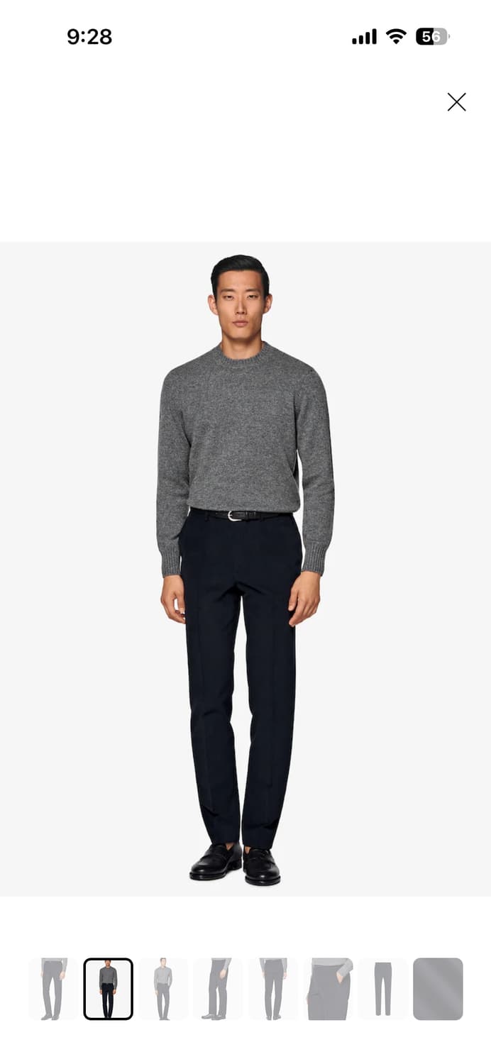 [30R] 수트서플라이 피치 트윌 코튼 슬림 스트레이트핏 상품이미지4