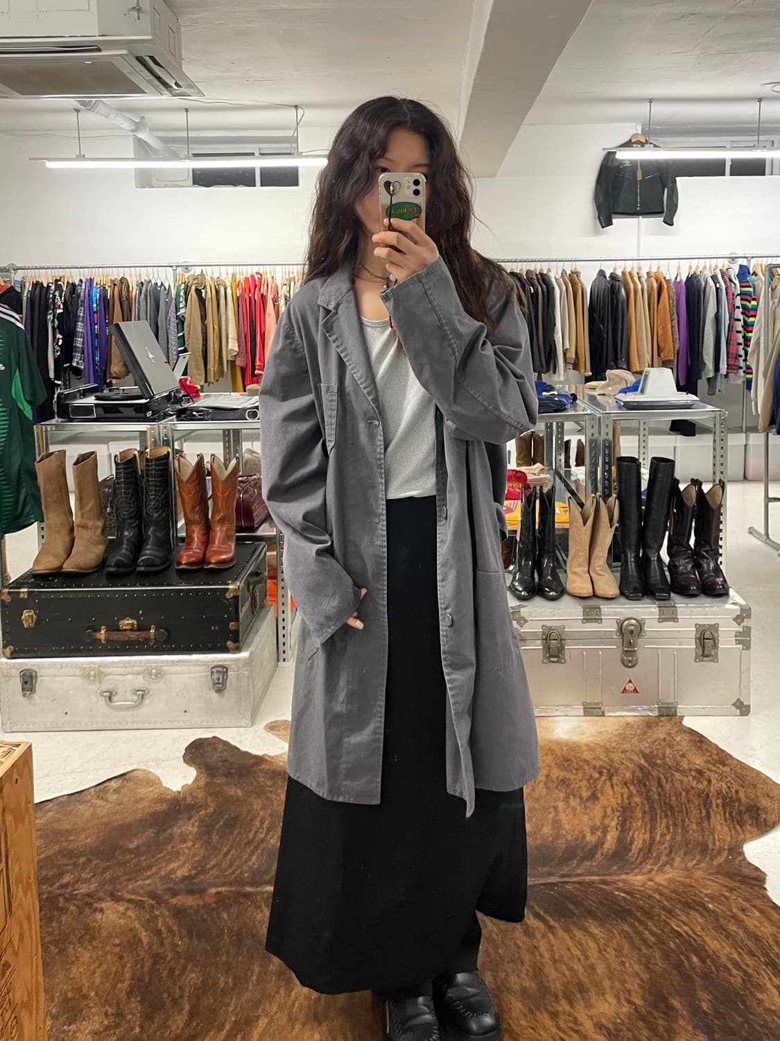 80~90s VTG work shop coat 80년대 워크 샵코트 상품이미지10