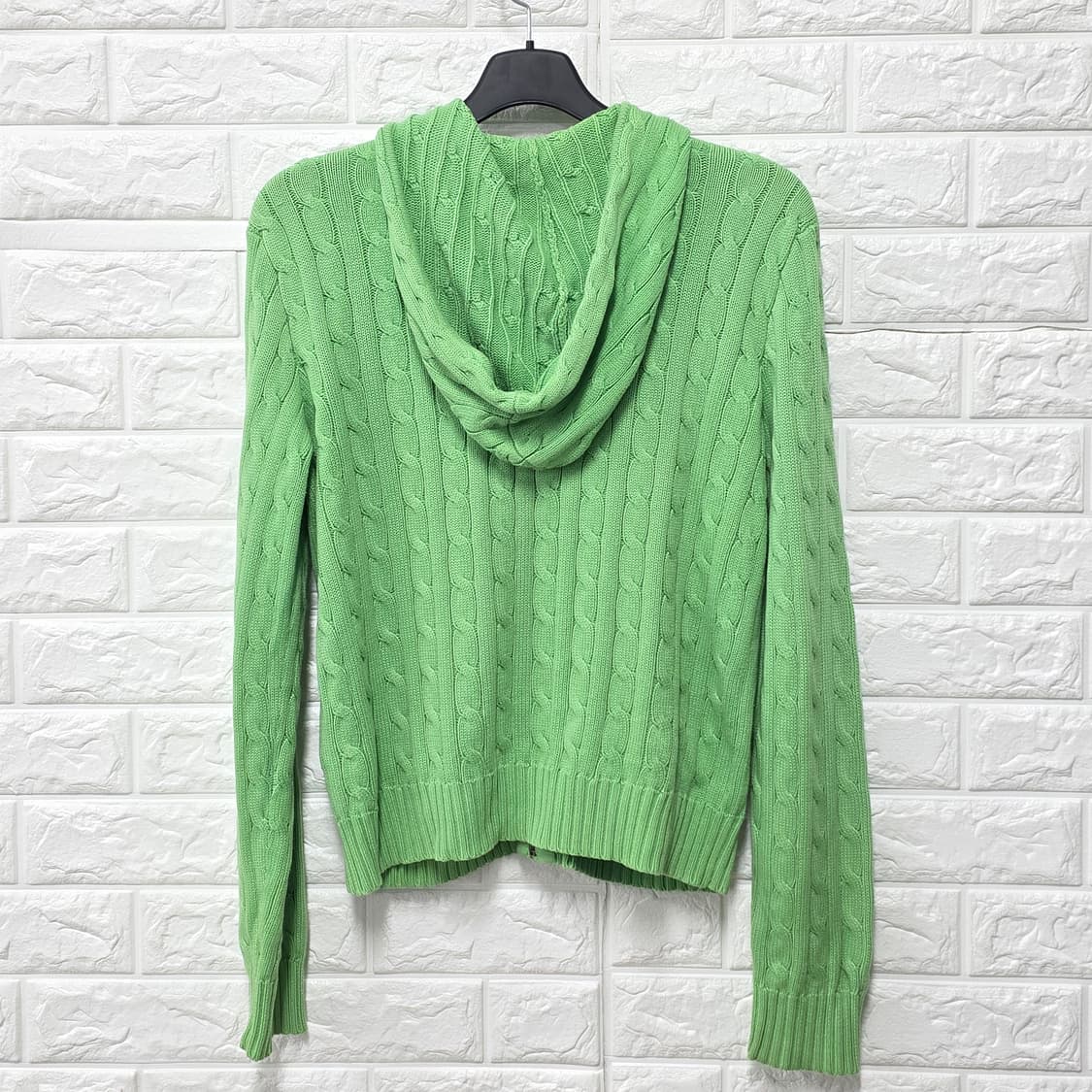 택포_ 폴로랄프로렌 꽈배기 니트 후드집업 XL 상품이미지4