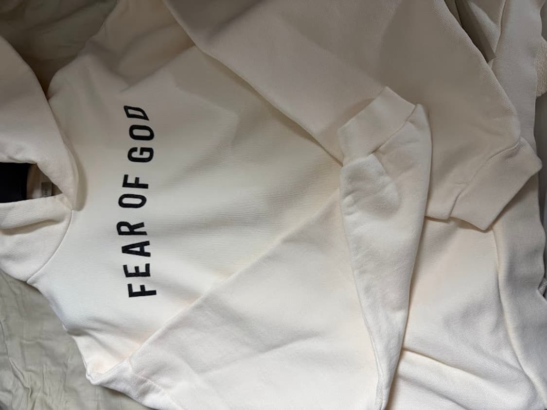 피어오브갓 텍스트 로고 후디 상품이미지2