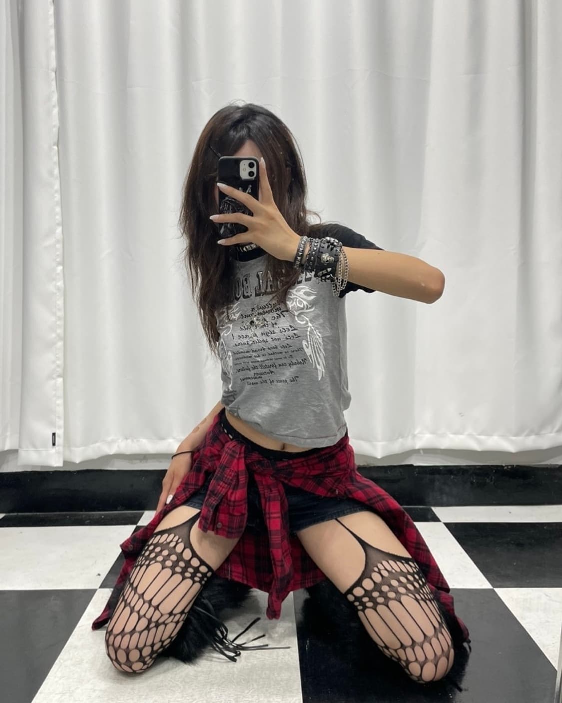 🎸그레이 펑크 프린팅 티셔츠🎸 상품이미지3