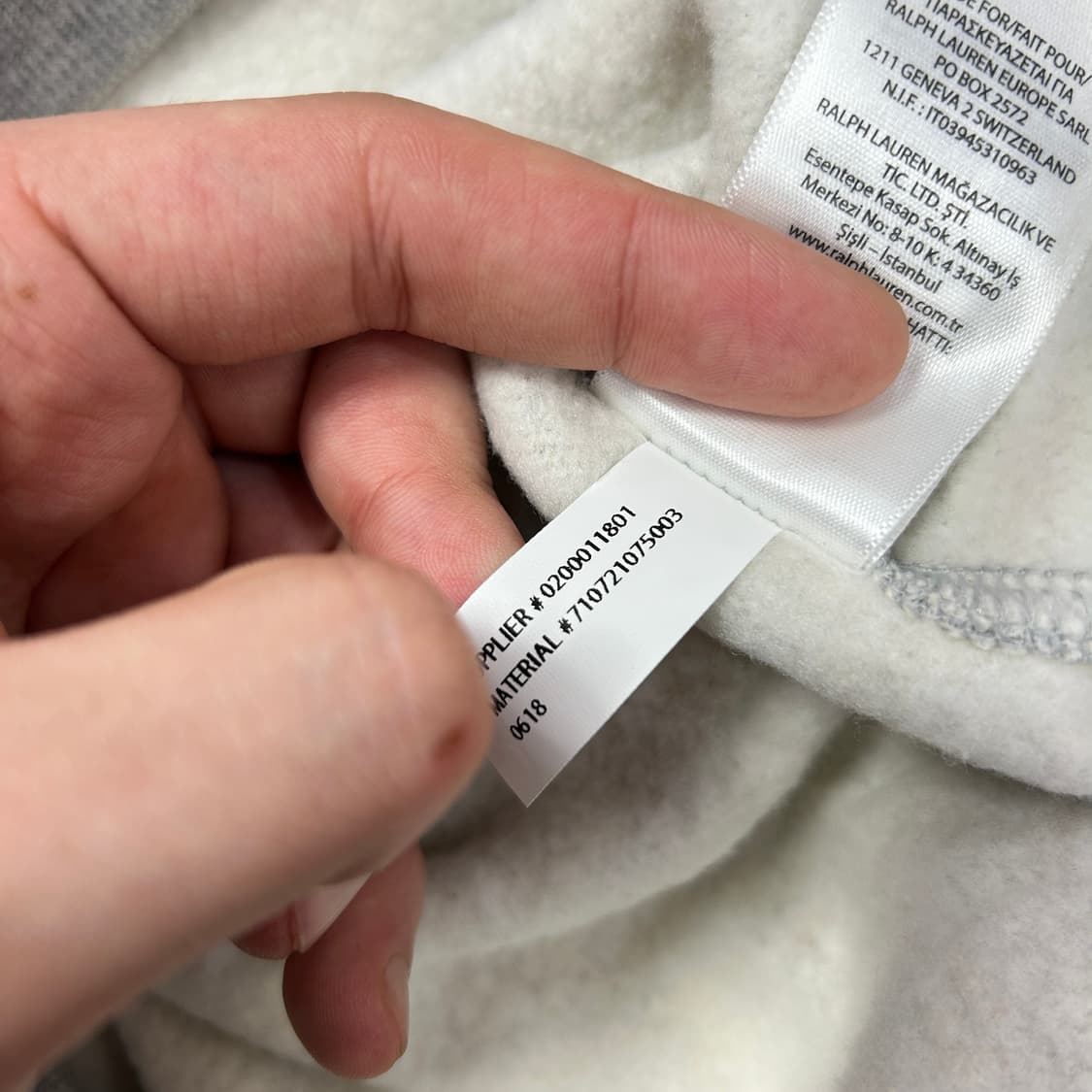 폴로 베어 플리스 그레이 후드집업(2XL) 상품이미지4