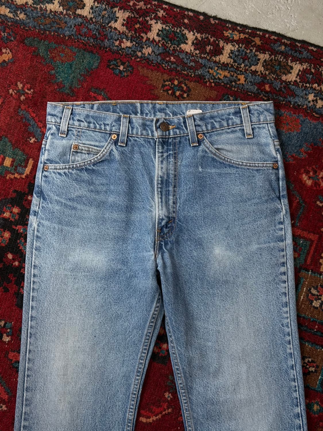 90's USA Made 빈티지 리바이스 517 오렌지탭 부츠컷 데님 상품이미지5
