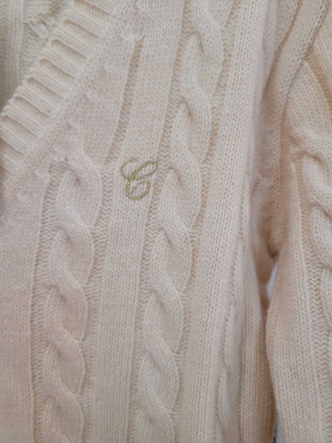 큐리티 curetty 케이블 니트 머플러 세트 S사이즈 택달린새제품 상품이미지5