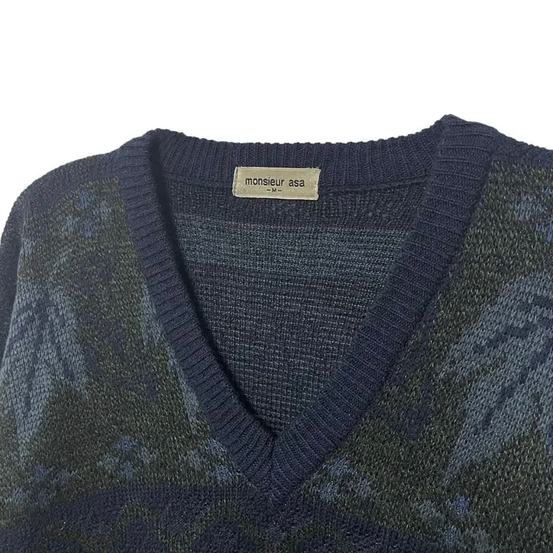 빈티지 브이넥 울 니트 상품이미지2