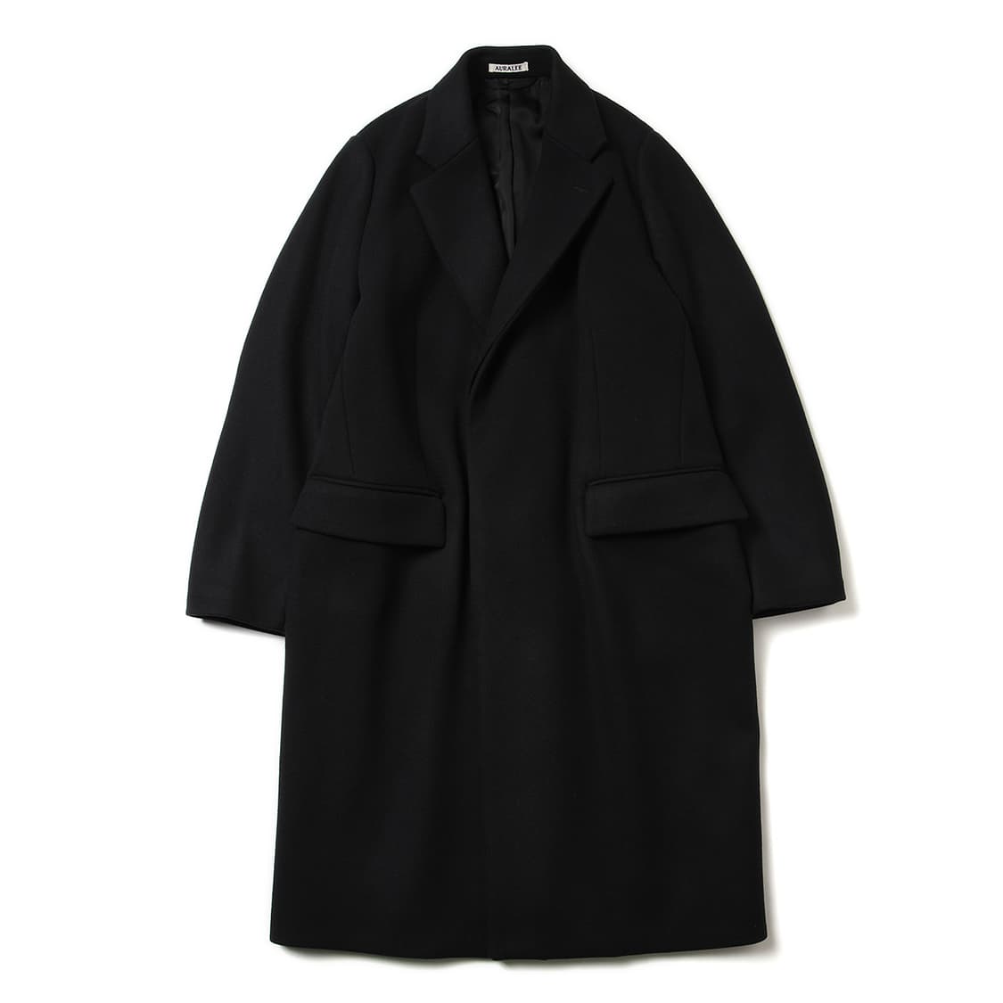 오라리 22aw 슈퍼 파인 멜튼 울 체스터필드 코트 5사이즈 다크네이비 상품이미지4