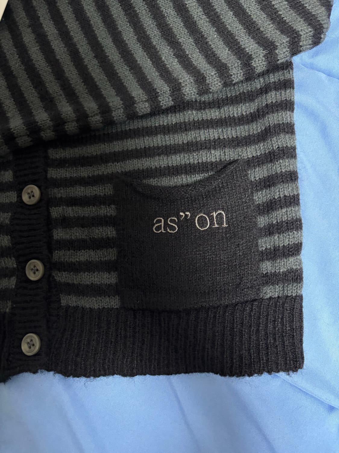 애즈온 스트라이프 가디건 새상품 (OS) 상품이미지6