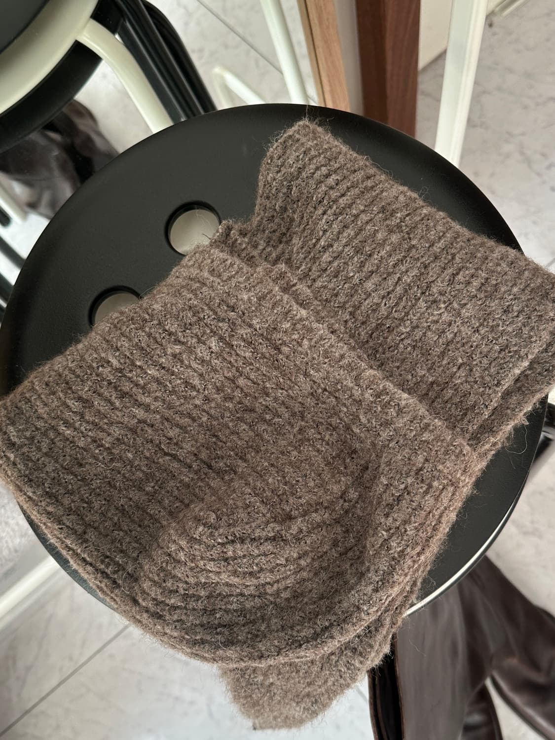 팔로마울 울 바라클라바 스카프 브라운 상품이미지5