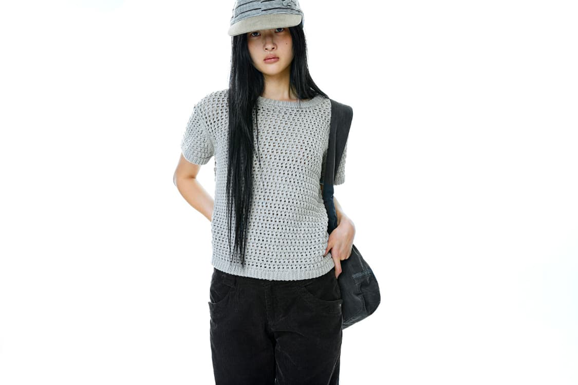POING HALF KNIT GREY 상품이미지2