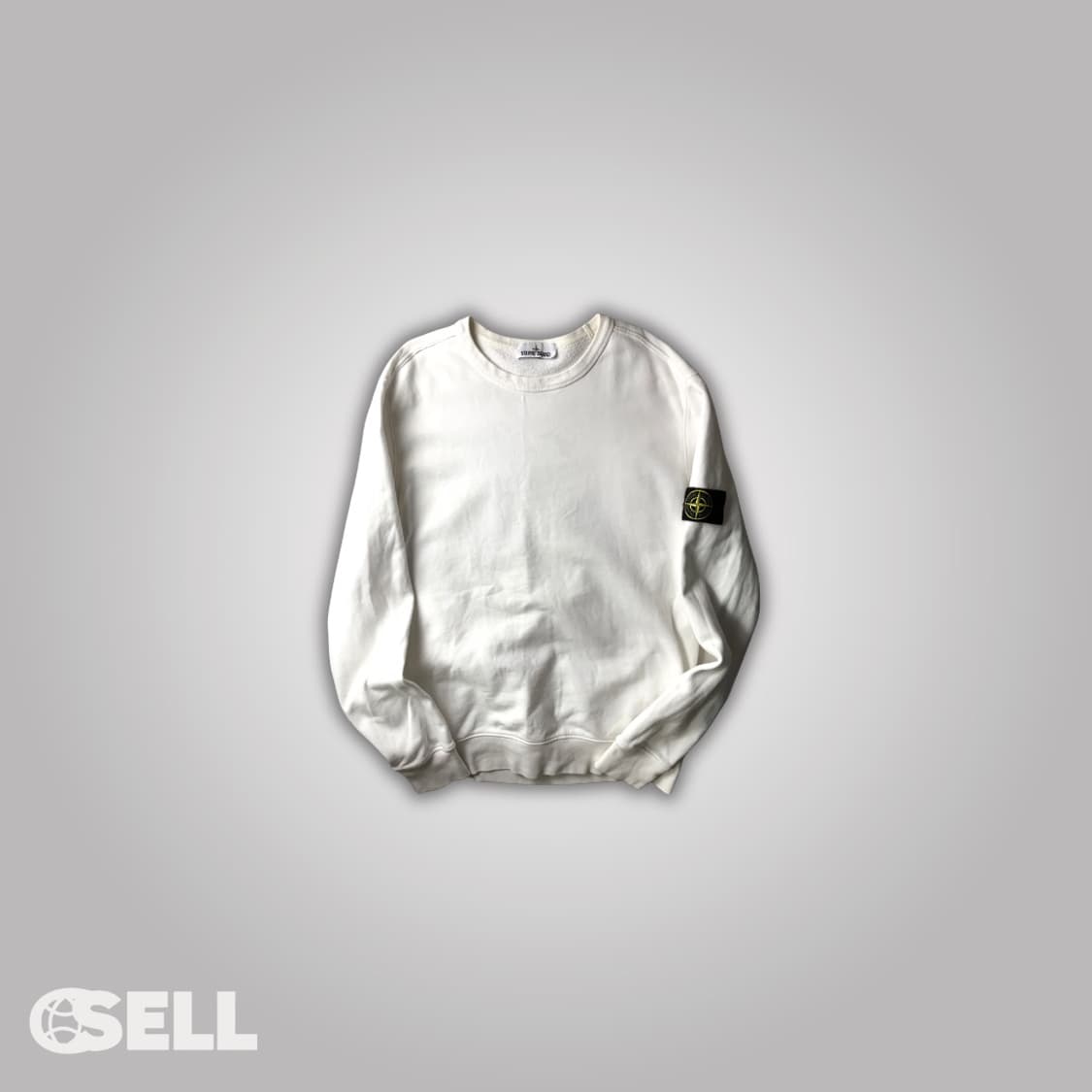 스톤아일랜드 화이트 맨투맨 상품이미지1