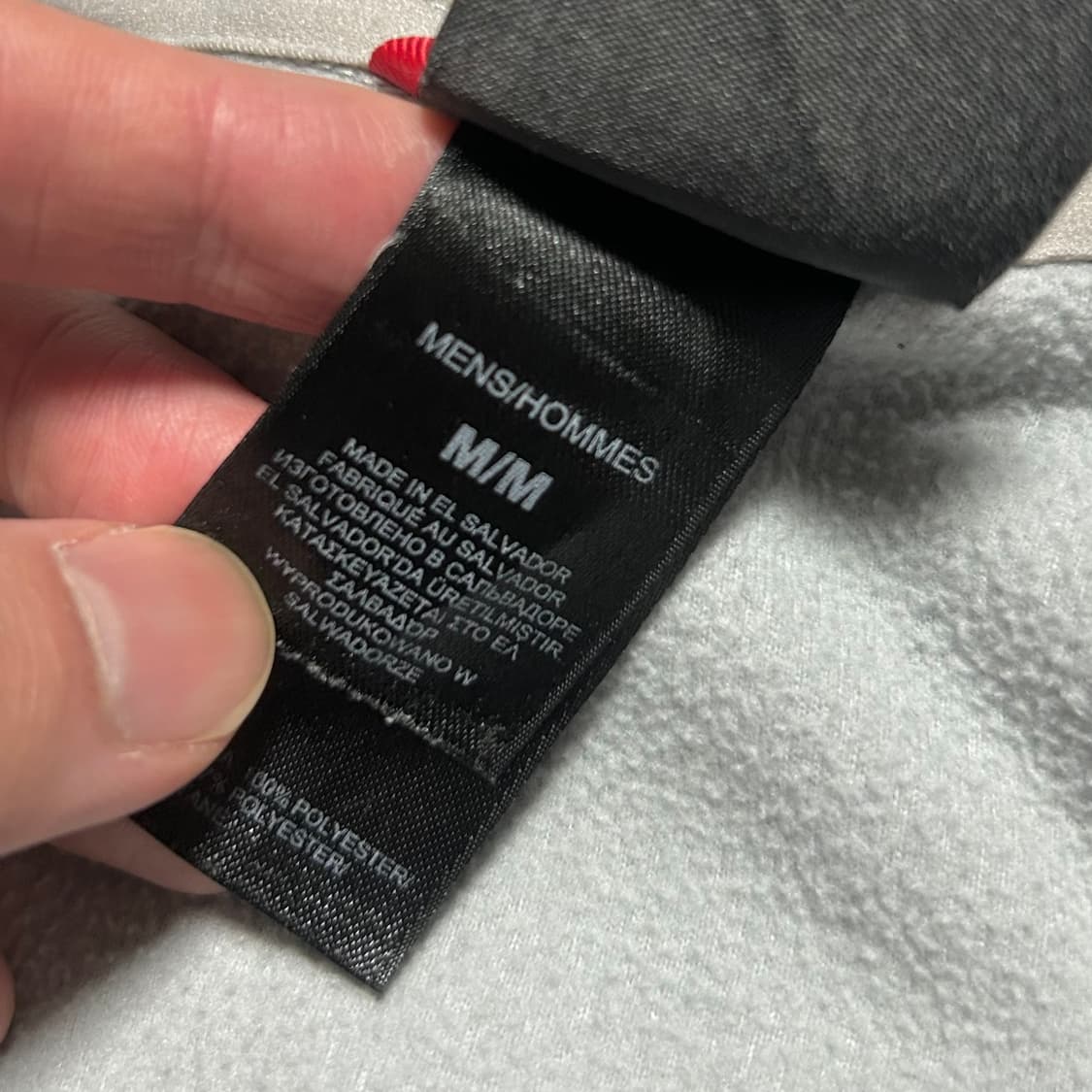 [M] Northface 노스페이스 라이트그레이 반집업 풀오버 후리스 상품이미지5