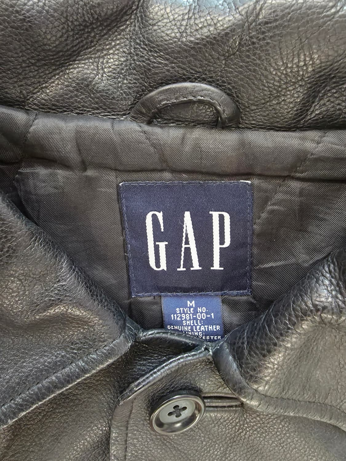 올드 갭 레더 카코트 M 상품이미지3