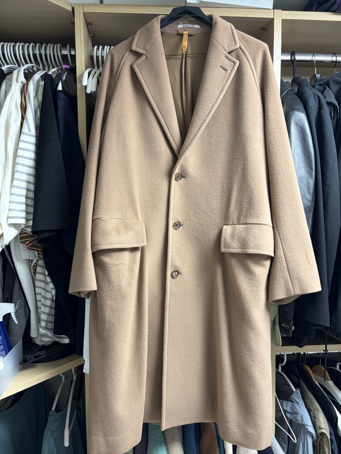 오라리 모저 캐시미어 코트 Light Brown 5사이즈 상품이미지1