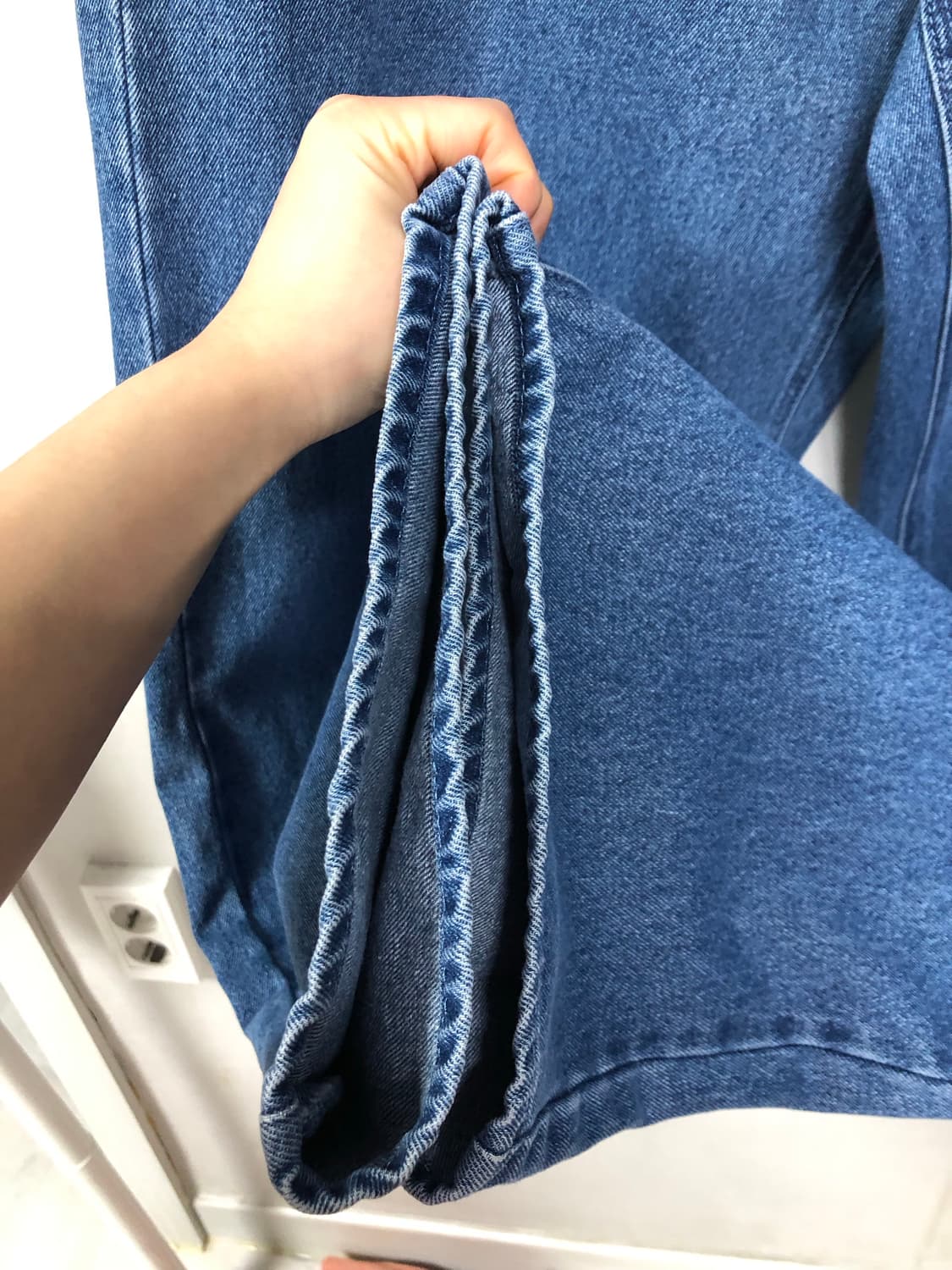 새상품) OBEY 오베이 와이드 루즈 배기 데님팬츠 36 _ 라이트인디고 상품이미지8