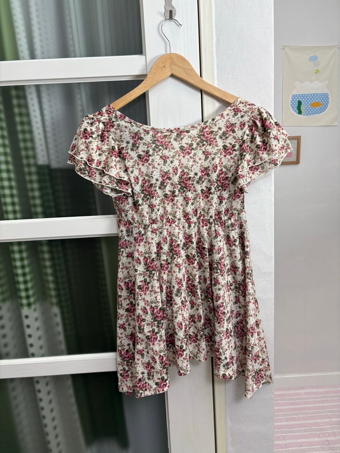 플라워 언발 블라우스 상품이미지5