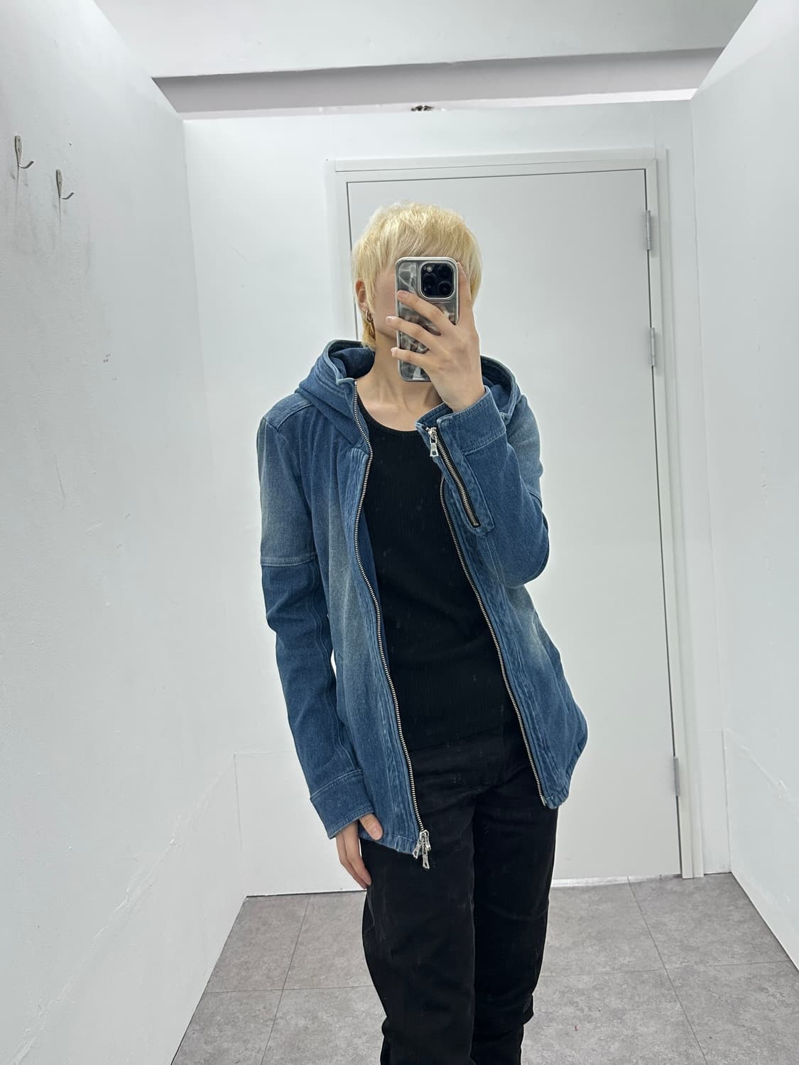Bono Denim High-Neck Jacket (2-Way Zip) 상품이미지9