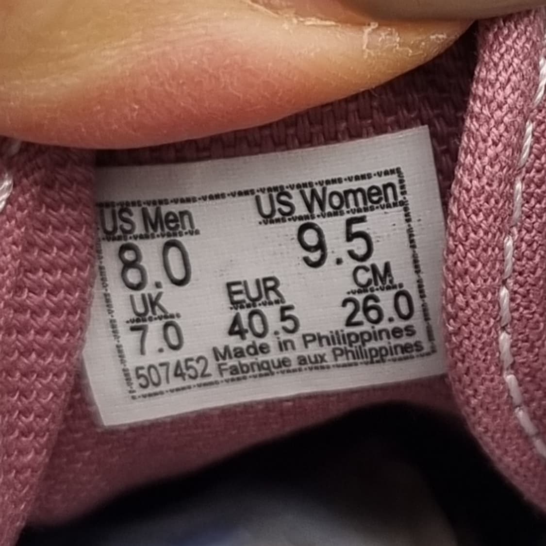 반스 스타일36 메사로즈남성스니커즈260 상품이미지6