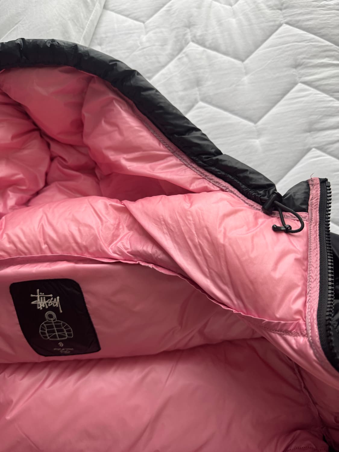 스투시 마이크로 립스탑 다운 파카 블랙 S 상품이미지3