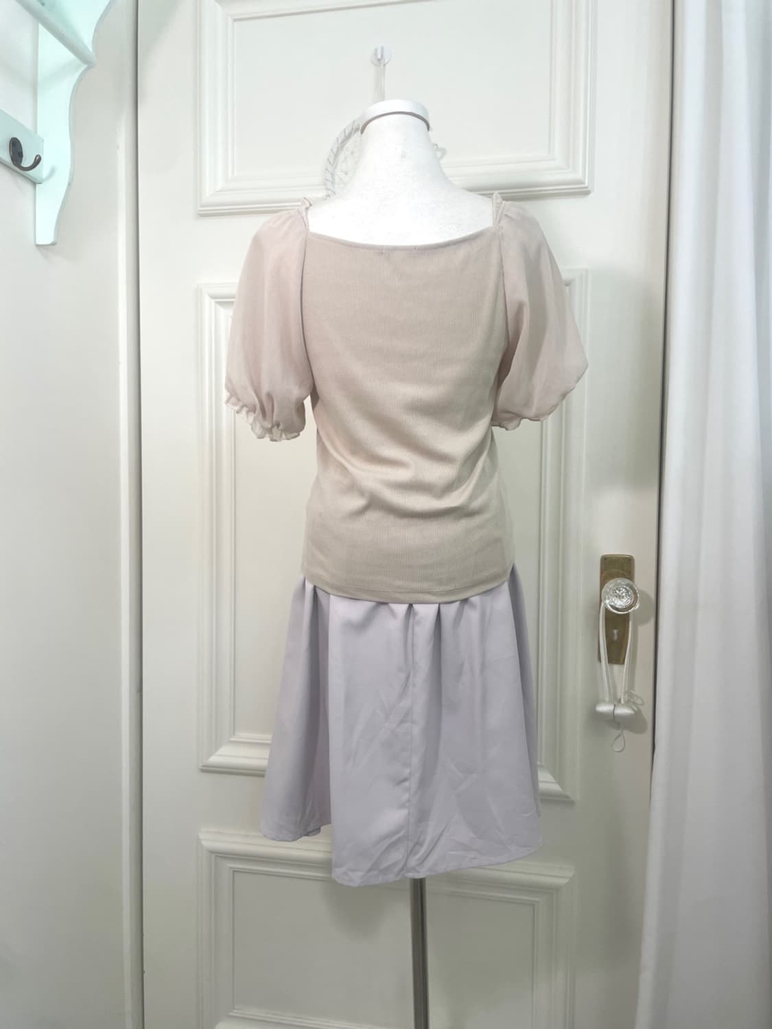 mute lavender lace trim back banding mid 상품이미지8