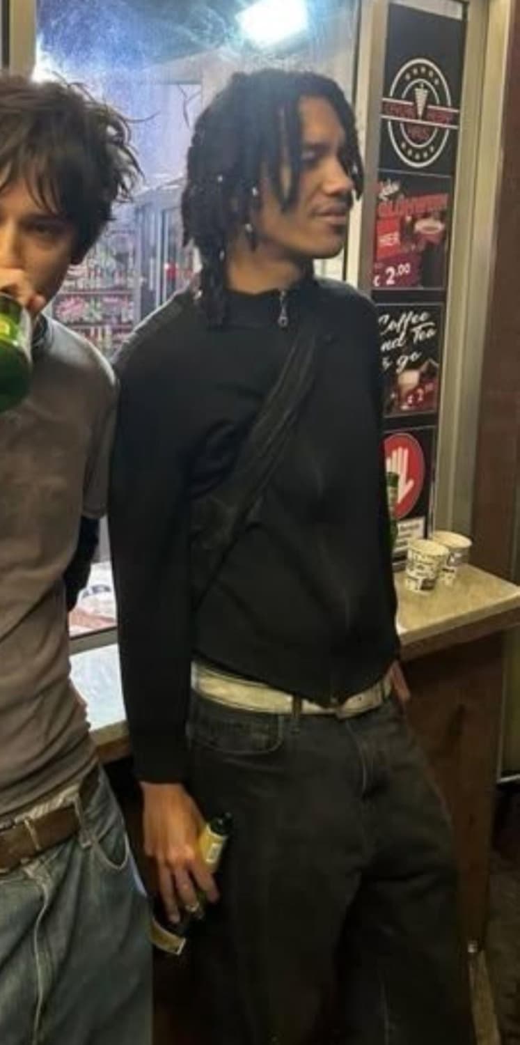 빈티지 화이트 레더벨트 상품이미지2