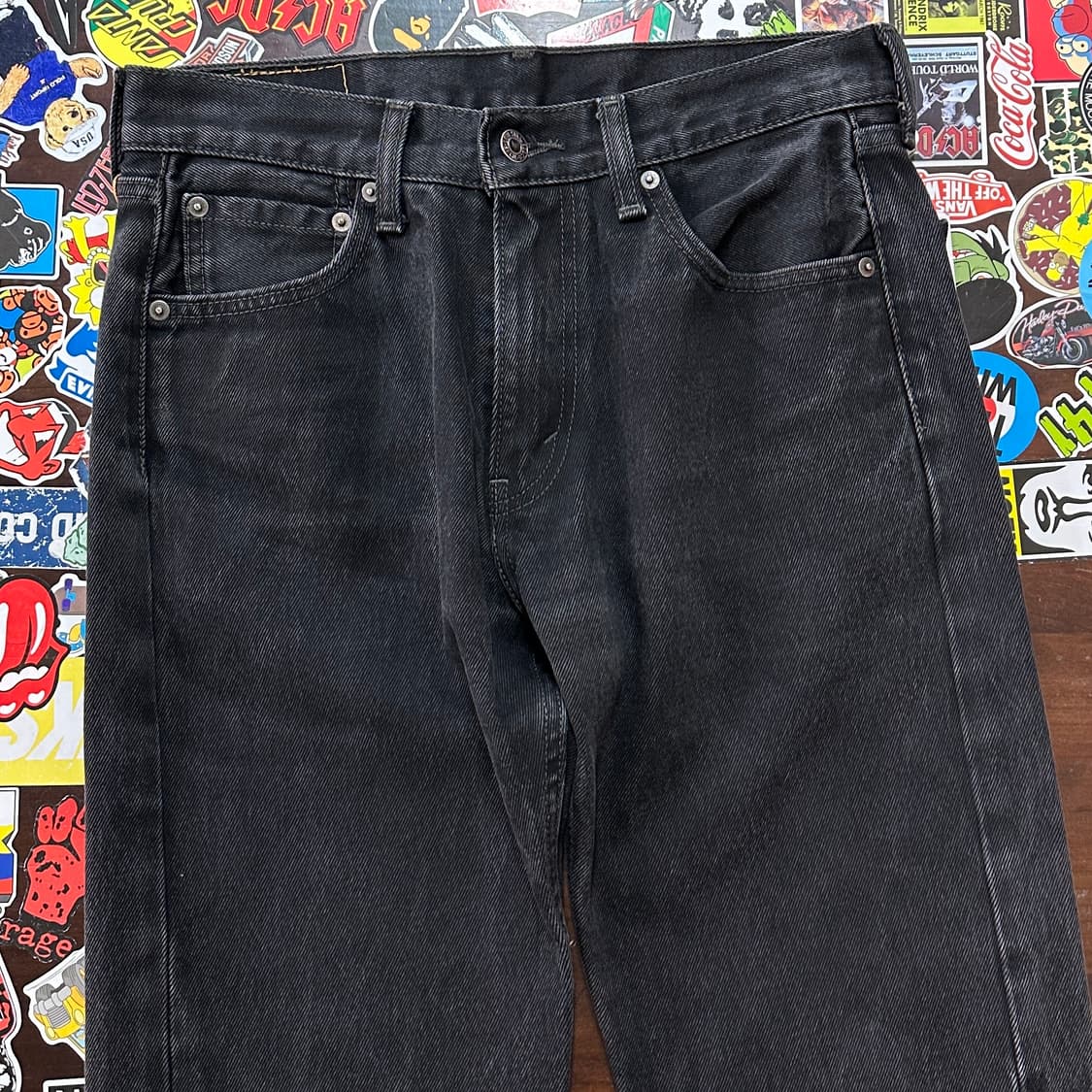 리바이스 505 블랙 진 데님 팬츠 30 상품이미지5