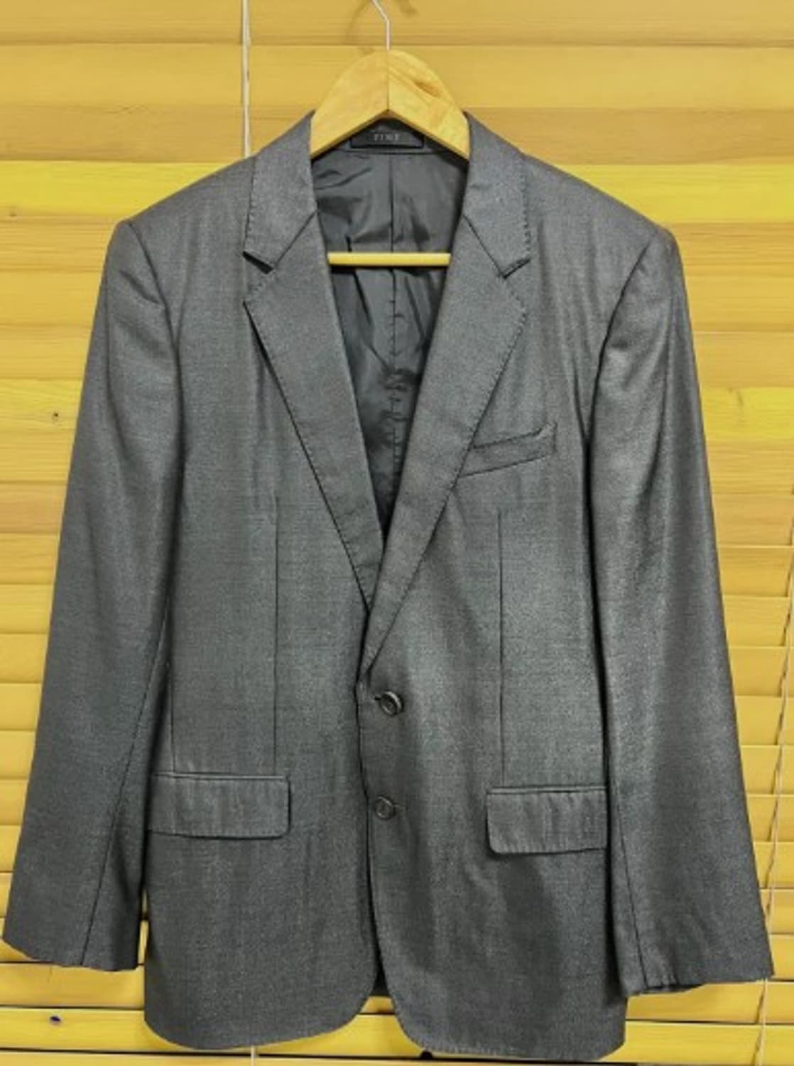 타임 남성 차콜그레이울실크자켓 46 상품이미지2