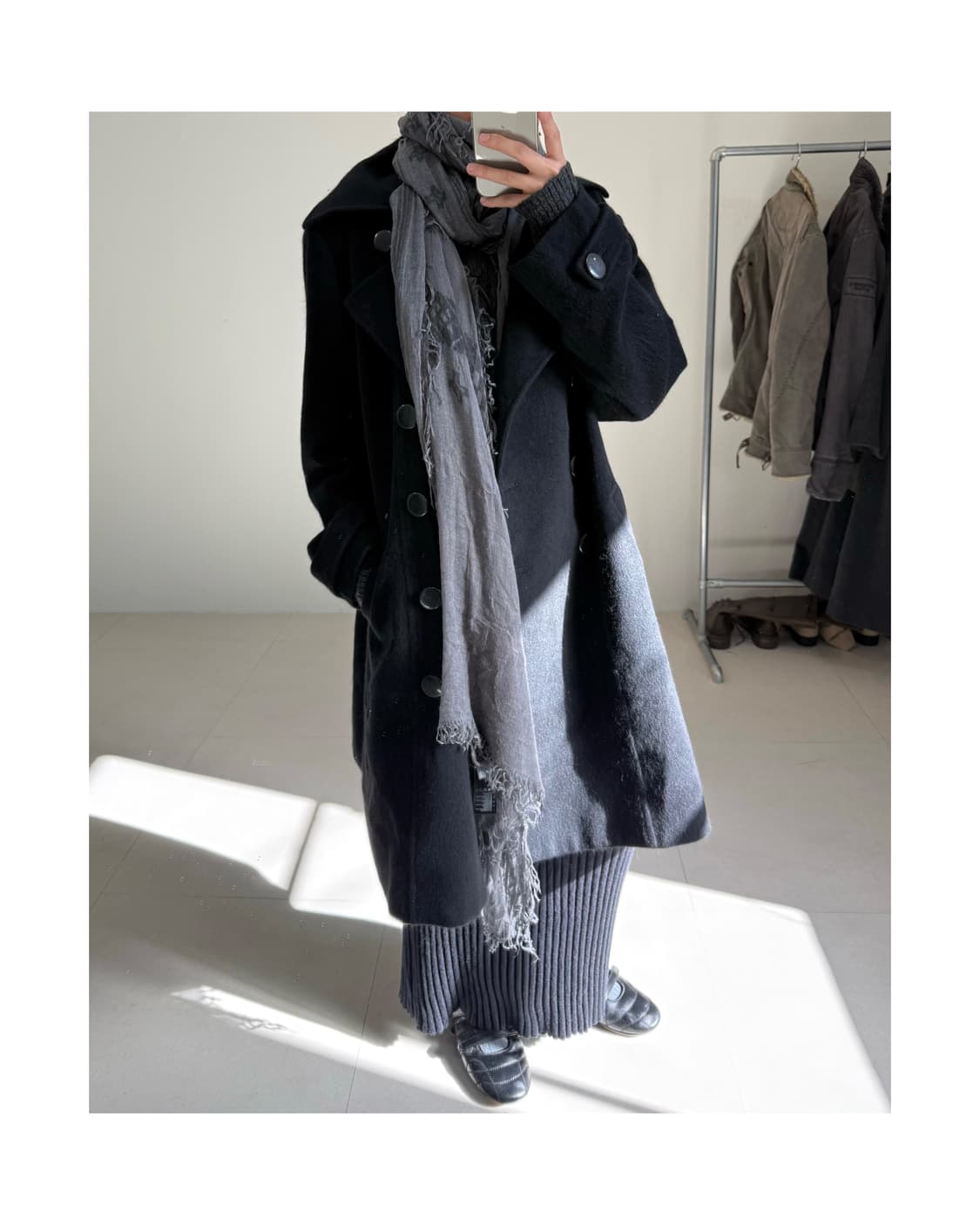 빈티지 앙고라 혼방 코트 상품이미지2