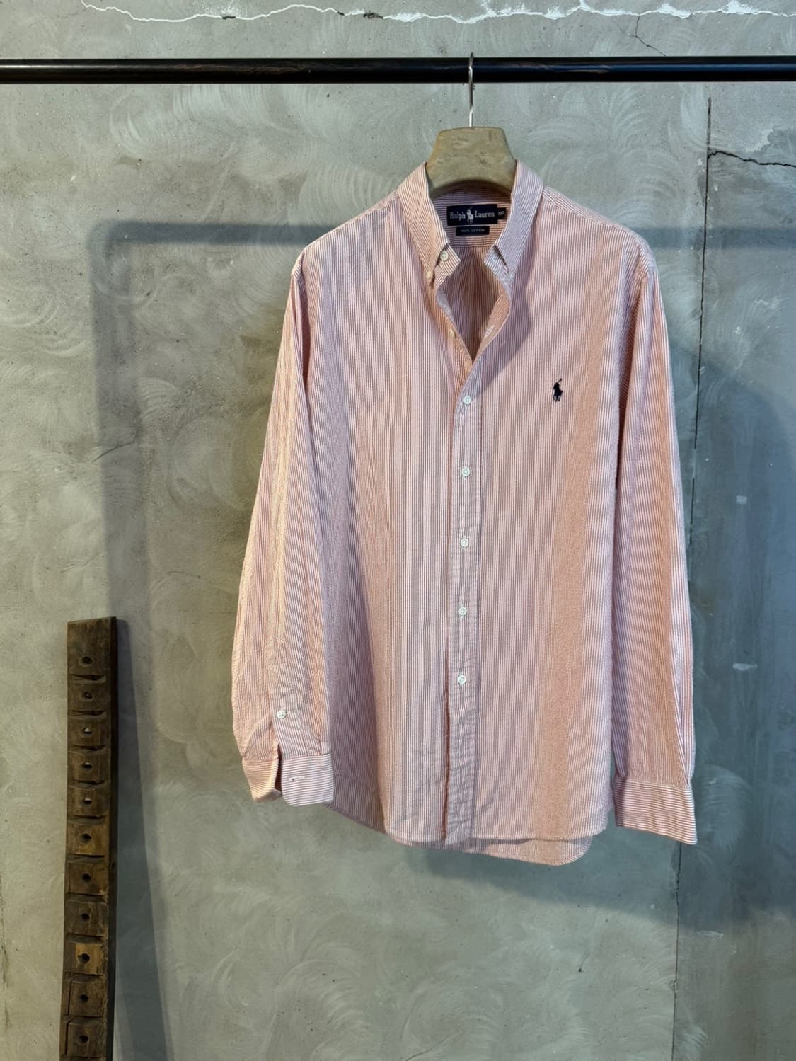 폴로 랄프로렌 시어서커 셔츠 100 상품이미지4