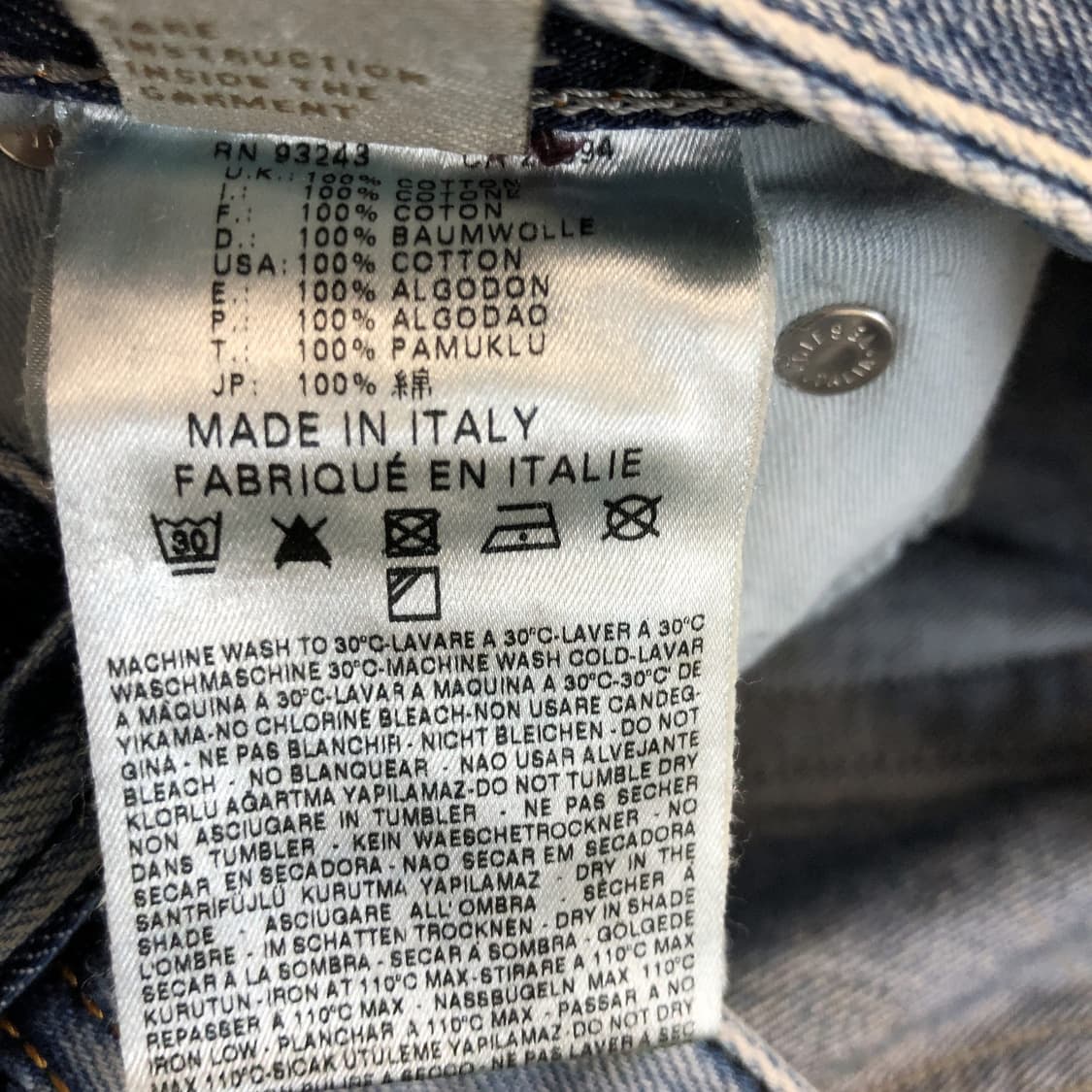 디젤 VIKER 바이커 워싱 데님진 29 인치 상품이미지7