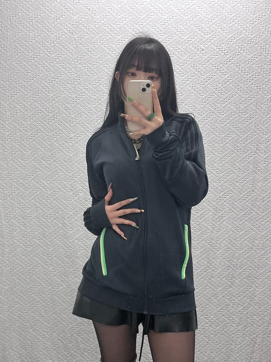 아디다스 00's 레트로 네온그린 져지 집업 105 C09518 상품이미지2