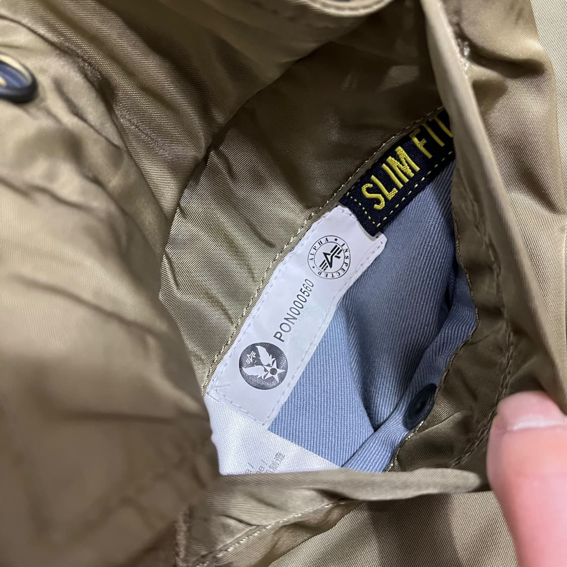 알파 인더스트리 빈티지 올리브 리버시블 슬림 Ma-1  상품이미지8